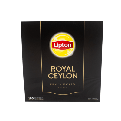 Té Negro Lipton Royal Ceylon Premium 100 Bolsitas