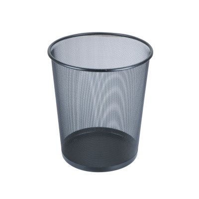 Papelero Offione Redondo Malla 33x29 cm Negro