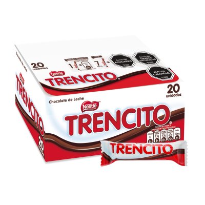 Chocolate en Barra Trencito 14 g Caja de 20 Unidades