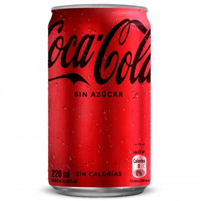 Bebida Coca-Cola Sin Azúcar Lata 220 ml