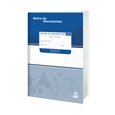 Libro de Registro Buho Retiro de Documentos N° 2087 16 Hojas