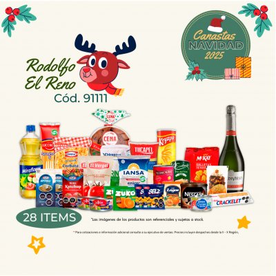 Canasta Navideña Prisa Rodolfo El Reno
