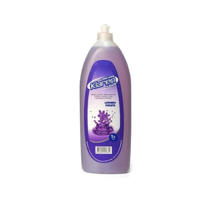 Jabón Líquido Klaren Lavanda Violeta 1 L