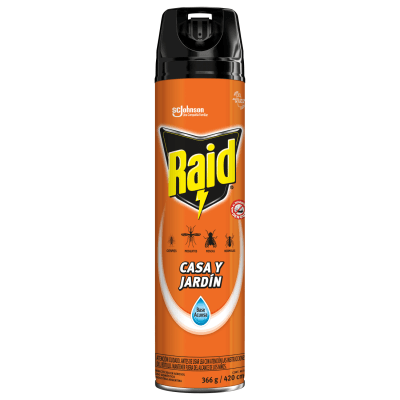 Insecticida Raid Aerosol Casa y Jardín 420 Ml