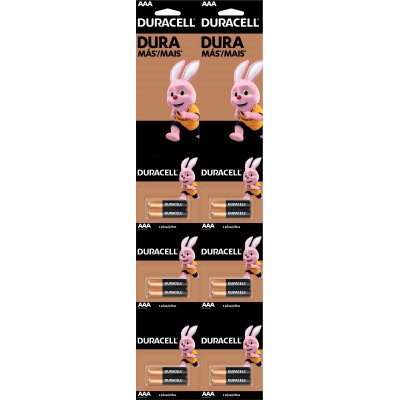 Pila Duracell Alcalina AAA 12 Unidades