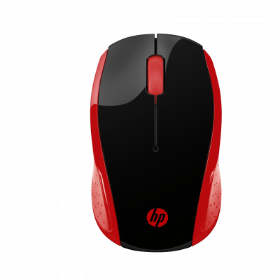 Mouse HP 200 Inalámbrico Rojo (2HU82AA)