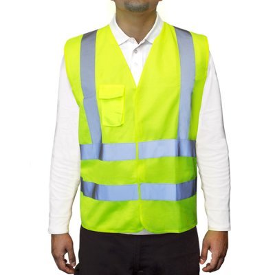 Chaleco Reflectivo Vicsa 4 Cintas Certificado Amarillo