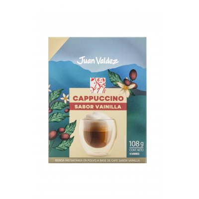 Café Juan Valdez Capuccino Vainilla 108 g 6 Sobres
