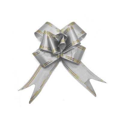 Cinta de Regalo Feco Moño 28X47 mm Plateado Dorado 10 Unidades