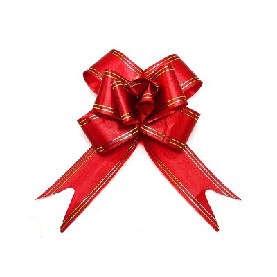 Cinta de Regalo Feco Moño 28X47 mm Rojo Dorado 10 Unidades