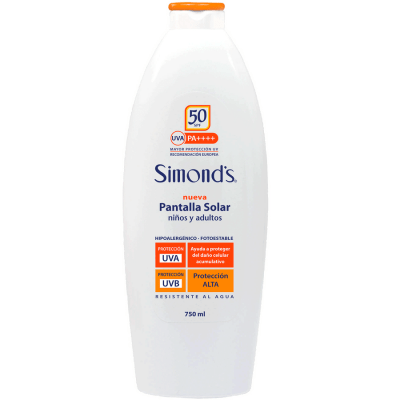 Protector Solar Simond'S FPS 50 UVA UVB 750 ml