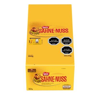Chocolate en Barra Nestlé Sahne Nuss 30 g Caja de 30 Unidades