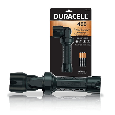 Linterna Duracell Led Cabeza Giratoria 400 Lúmenes Negro