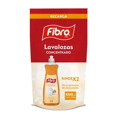 Lavaloza Líquido Fibro Doypack Concentrado 1 L