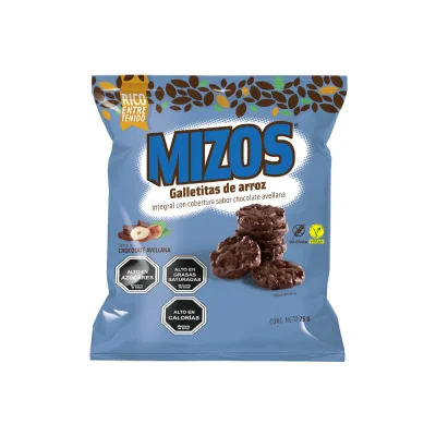 Galletas de Arroz Mizos Chocolate Avellana 25 g