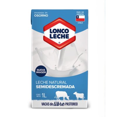 Leche Líquida Loncoleche Semidescremada 1 L