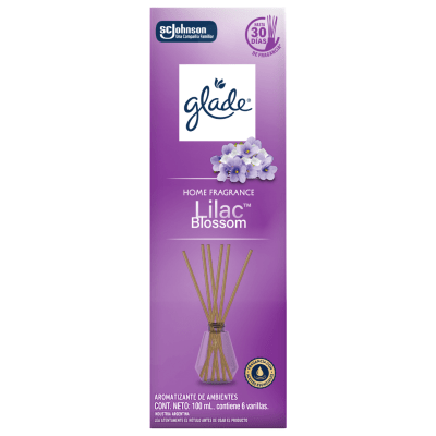 Desodorante Ambiental Glade Difusor Lilac Blossom 100 ml 6 Varillas