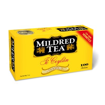 Té Negro Mildred Tea Ceylán 100 Bolsitas