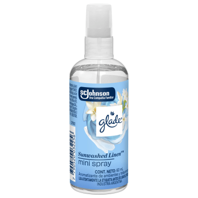 Desodorante Ambiental Líquido Glade Sunwashed Linen MiniSpray 60 ml