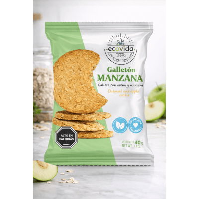 Galletón Ecovida Avena Manzana 40 g