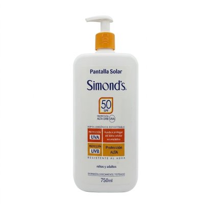 Pantalla Solar Simond'S FPS 50 con Válvula 750 ml