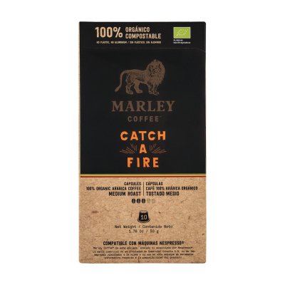 Cápsula Marley Coffe Catch a Fire Orgánico 10 Cápsulas