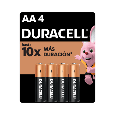 Pilas Alcalinas Duracell Aa 4 Unidades