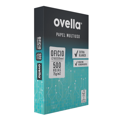 Papel Fotocopia Ovella Oficio 500 Hojas