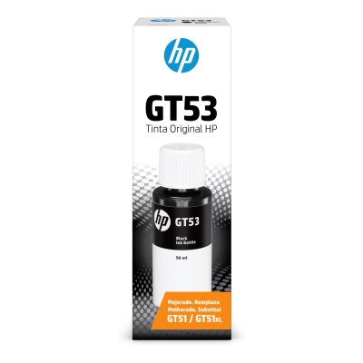 Botella de Tinta Negra HP GT53 Original (1VV22AL)
