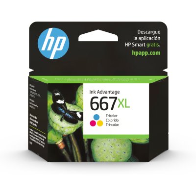 Cartucho de tinta HP 667XL Tricolor Original (3YM80AL)