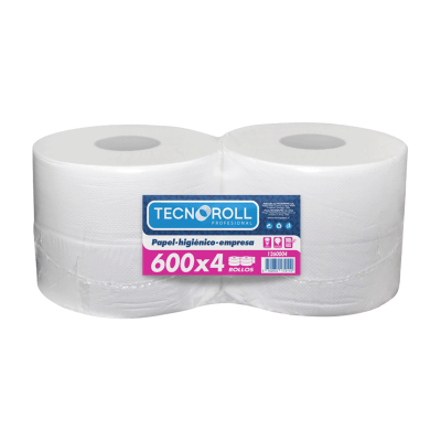 Papel Higiénico Tecnoroll Hoja Simple 4 Rollos 600 M