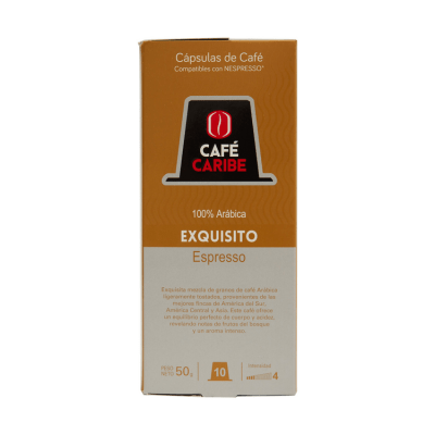 Cápsula Café Caribe Exquisito Arábico 10 Unidades