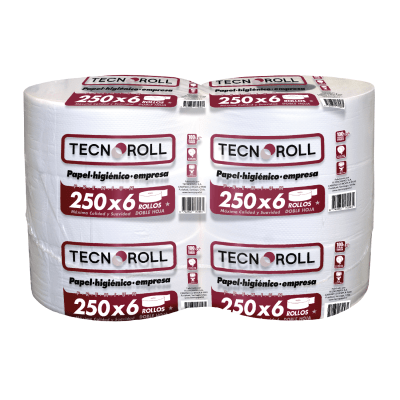 Papel Higiénico Tecnoroll Premium Doble Hoja 6 Rollos 250 m