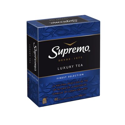 Té Supremo Ceylan Luxury Tea 80 Bolsitas