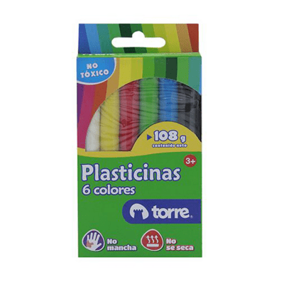 Plasticina Torre 6 Colores