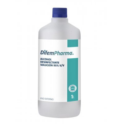 Alcohol Difem Pharma Desnaturalizado 95 % 1 L