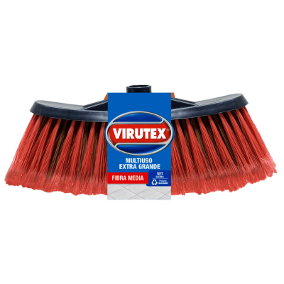 Escobillón Virutex Económico Plástico Rojo con Mango