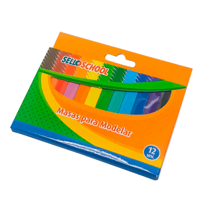 Plasticina Selloschool 12 Colores