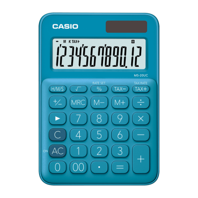 Calculadora Básica Escritorio Casio 12 Dígitos MS-20UC
