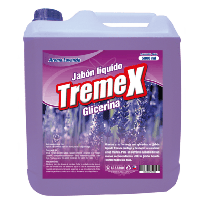 Jabón Líquido Tremex con glicerina de Lavanda 5 L