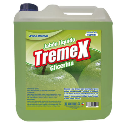 Jabón Líquido Tremex con glicerina de Manzana 5 L