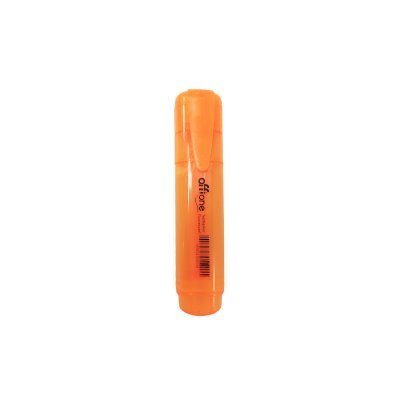 Destacador Offione Naranjo Fluorescente Cuerpo Transparente