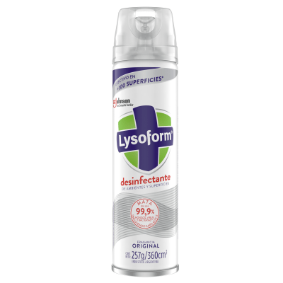 Desinfectante en Aerosol Lysoform Antibacterial Original 360 cc
