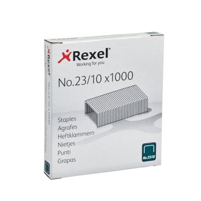 Corchetes Rexel N° 23/10 Caja de 1000 Unidades