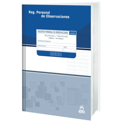 Libro de Registro Buho Observaciones Personales Alumnas - Alumnos N° 2099