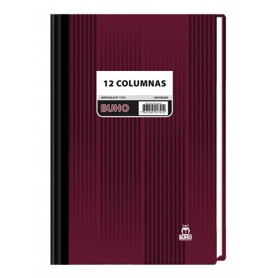 Libro de Contabilidad Buho 12 Columnas 100 Hojas